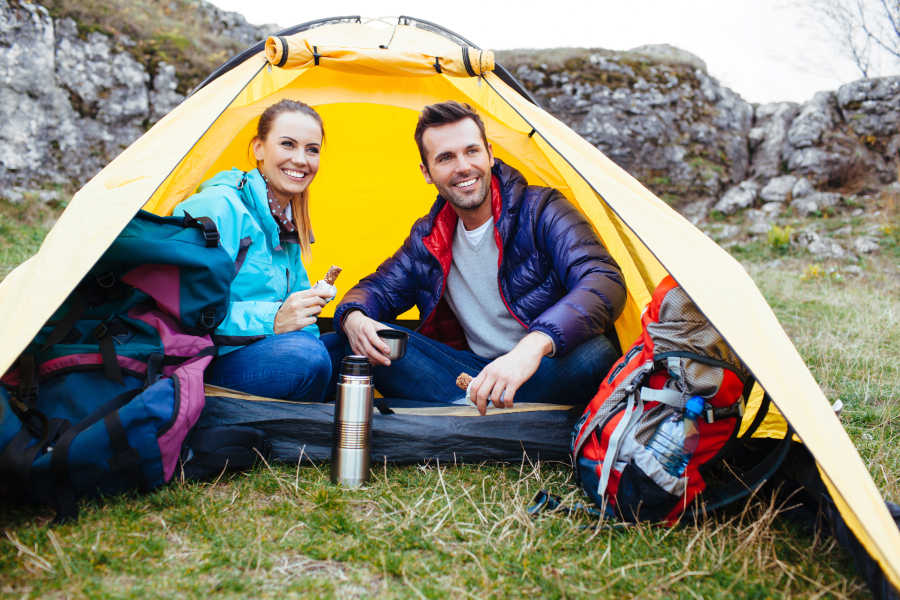 couple en camping dans le verdon